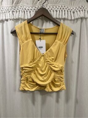 With Jean Lila Skirt Lila Top Set Yellow